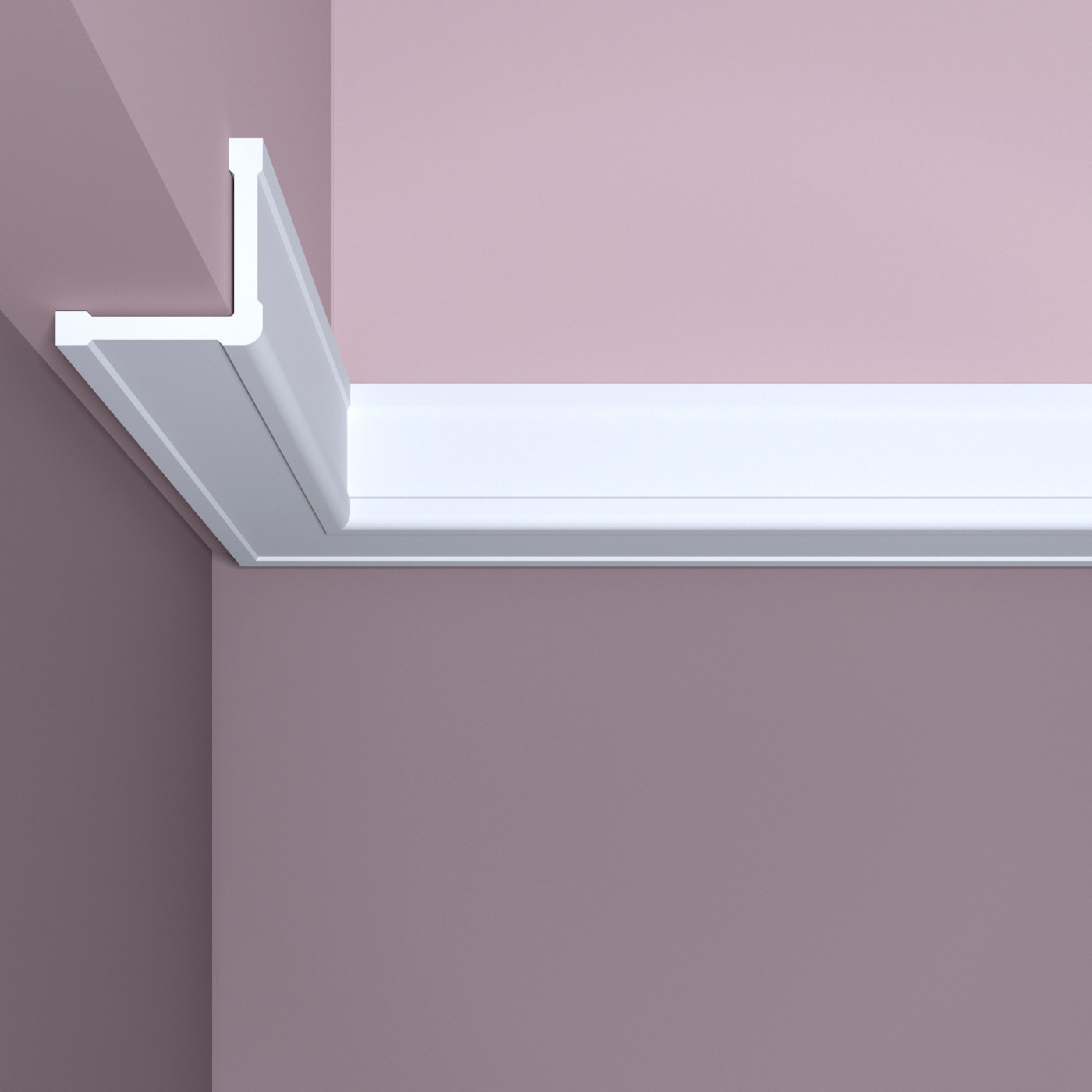 Молдинг угловой под покраску Bello Deco У4 2000×40×40