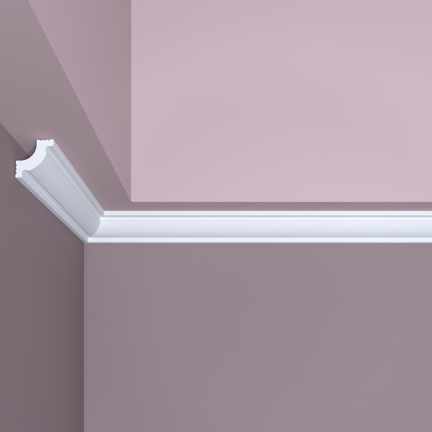 Молдинг угловой под покраску Bello Deco У5 2000×20×20