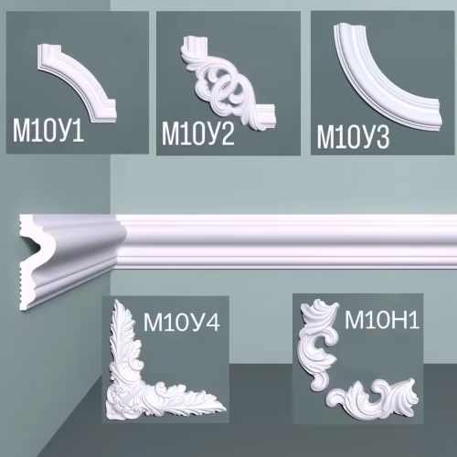 Молдинг под покраску гибкий Bello Deco М10 F 1000×45×17