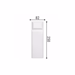 Дверной декор нижний под покраску Bello Deco Б1 250×82×31