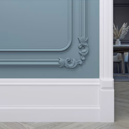 Дверной декор нижний под покраску Bello Deco Б1 250×82×31
