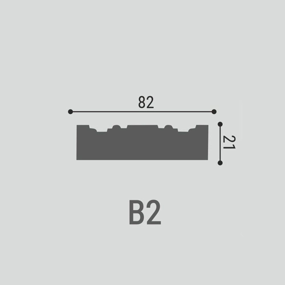 Дверной декор верхний под покраску Bello Deco В2 82×82×21