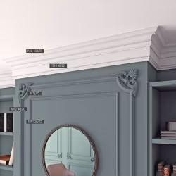 Декор к молдингу под покраску Bello Deco М12У2 225×225×20