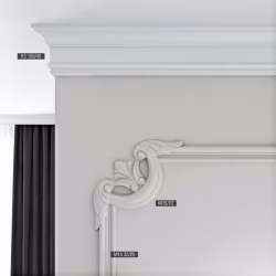 Декор к молдингу под покраску Bello Deco М15У2 210×210×20