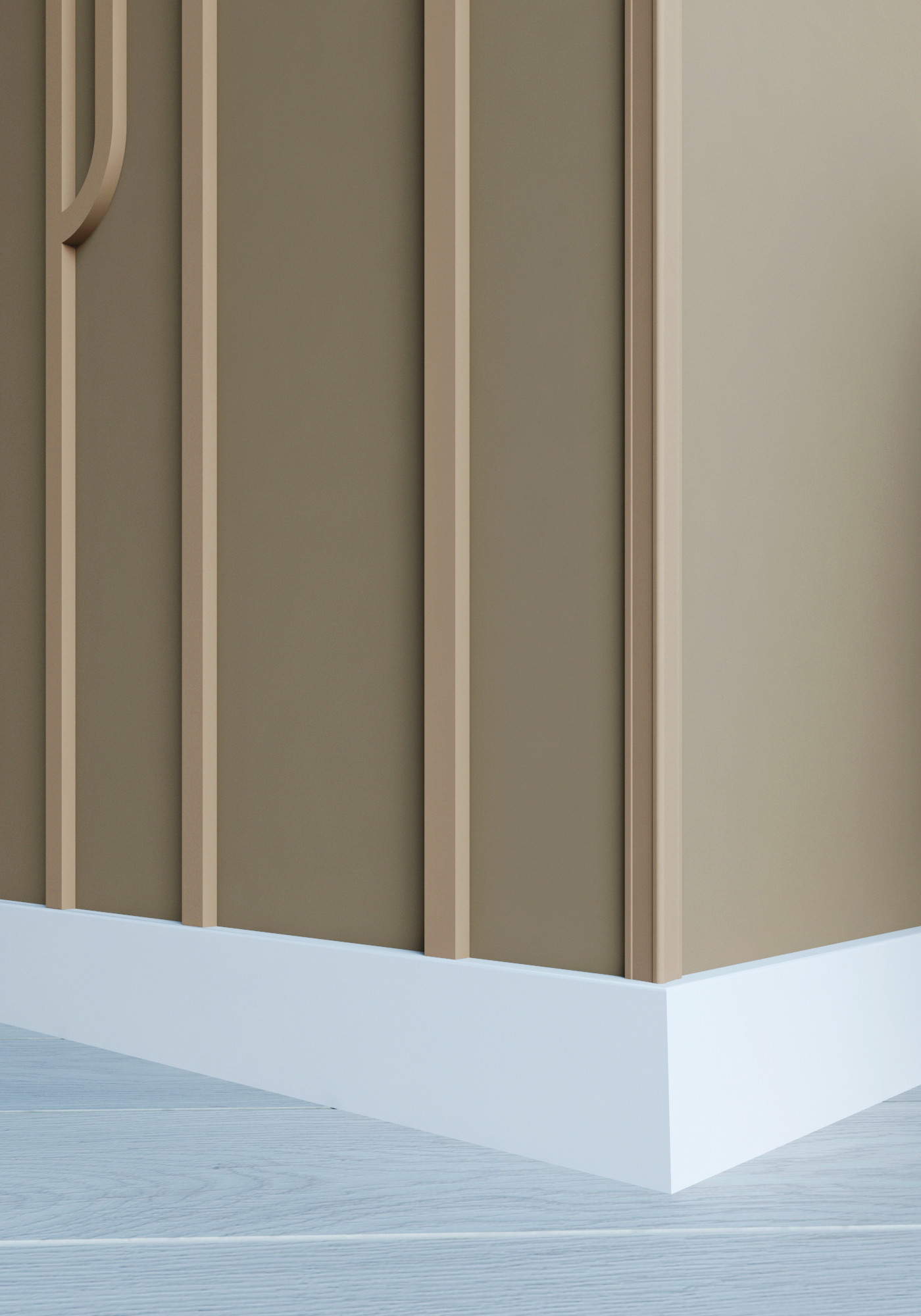 Угловой элемент к молдингу под покраску Bello Deco М19У1 60×60×10 фото в интерьере