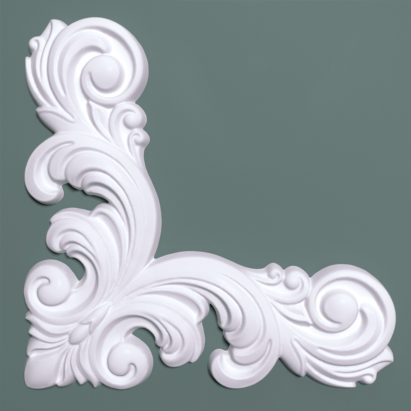 Угловой элемент к молдингу под покраску Bello Deco УУ1 190×190×12