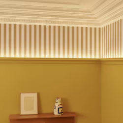 Потолочный плинтус под покраску Orac Decor C328 с подсветкой 2000×68×90