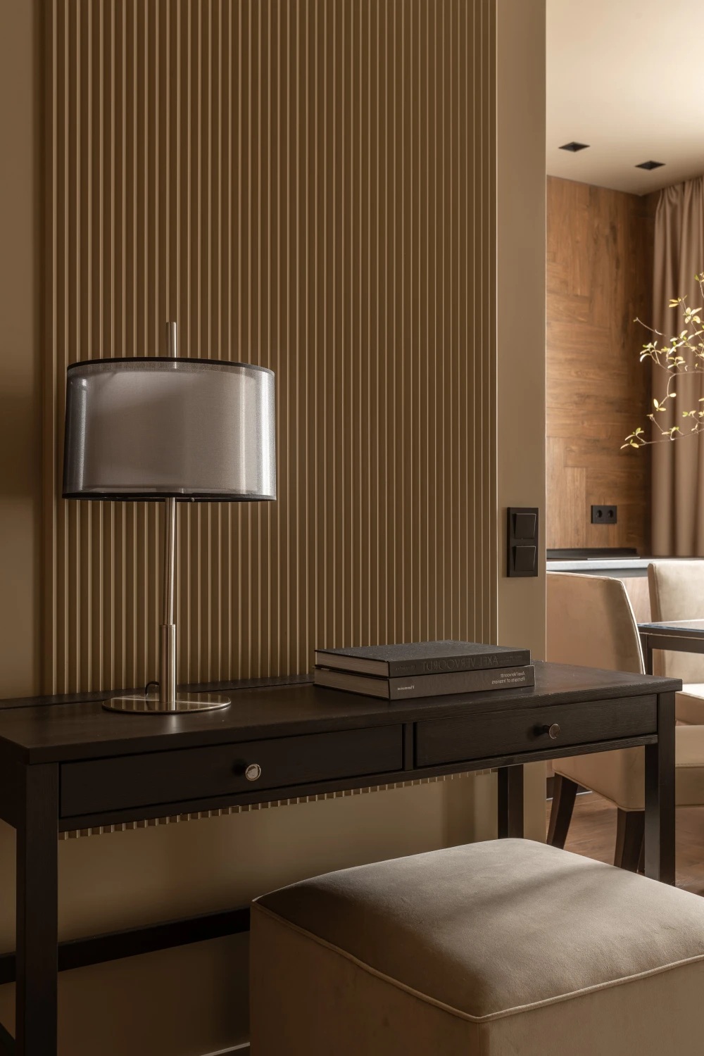 Стеновая панель под покраску Orac Decor Zigzag W108-2600 2600×250×18 фото в интерьере