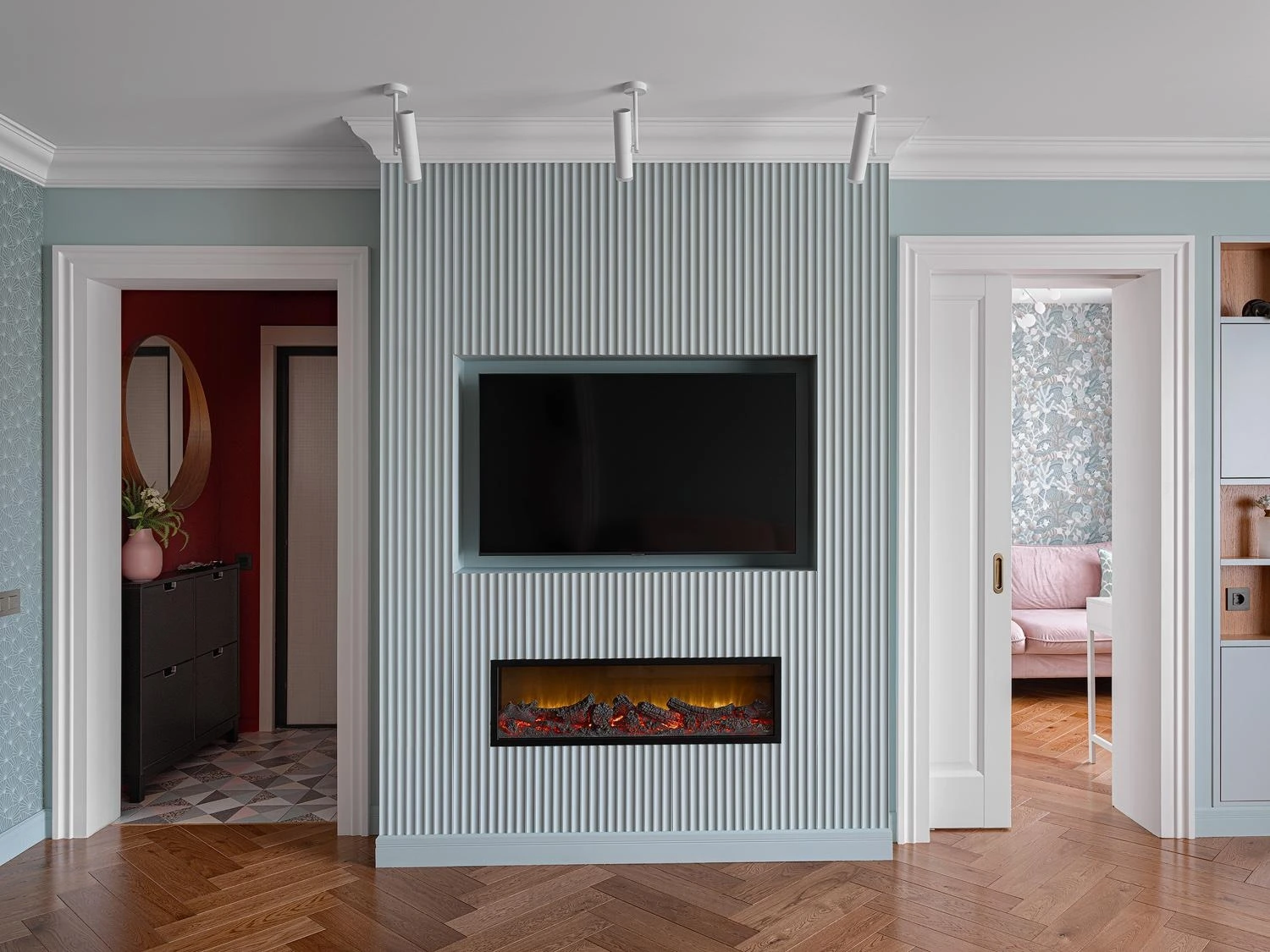 Стеновая панель под покраску Orac Decor Valley W109-2600 2600×250×12 фото в интерьере