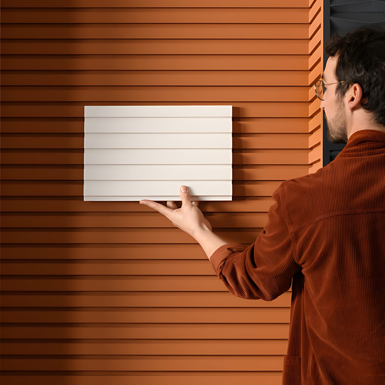 Стеновая панель под покраску Orac Decor Bar W111-2600 2600×250×20 фото в интерьере