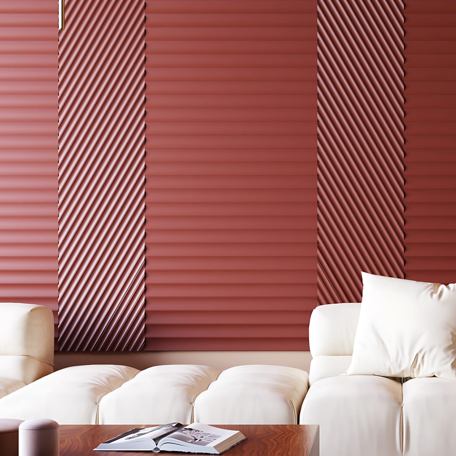 Стеновая панель под покраску Orac Decor Valley XL W114-2600 2600×250×15 фото в интерьере