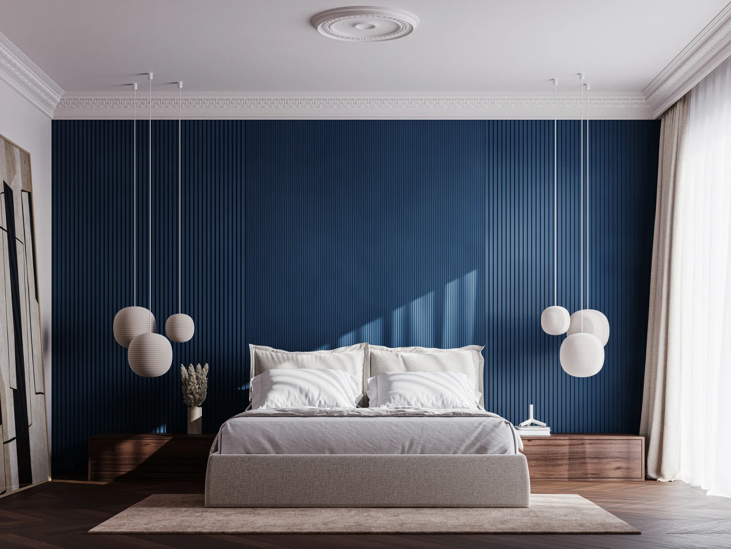 Стеновая панель под покраску Orac Decor Track WX205-3000 3000×250×13 фото в интерьере