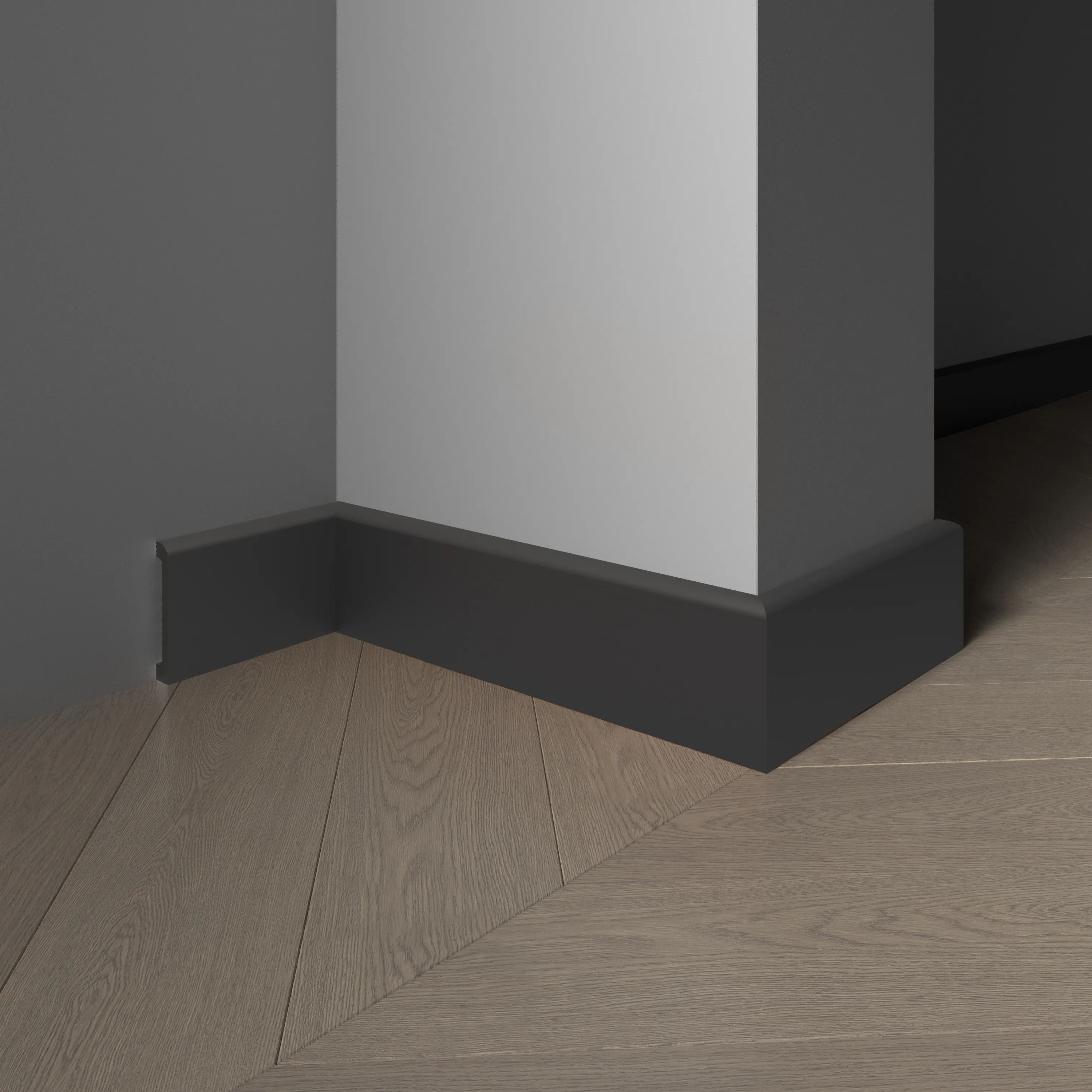 Плинтус Decor-Dizayn 706-100 2400×80×13 фото в интерьере