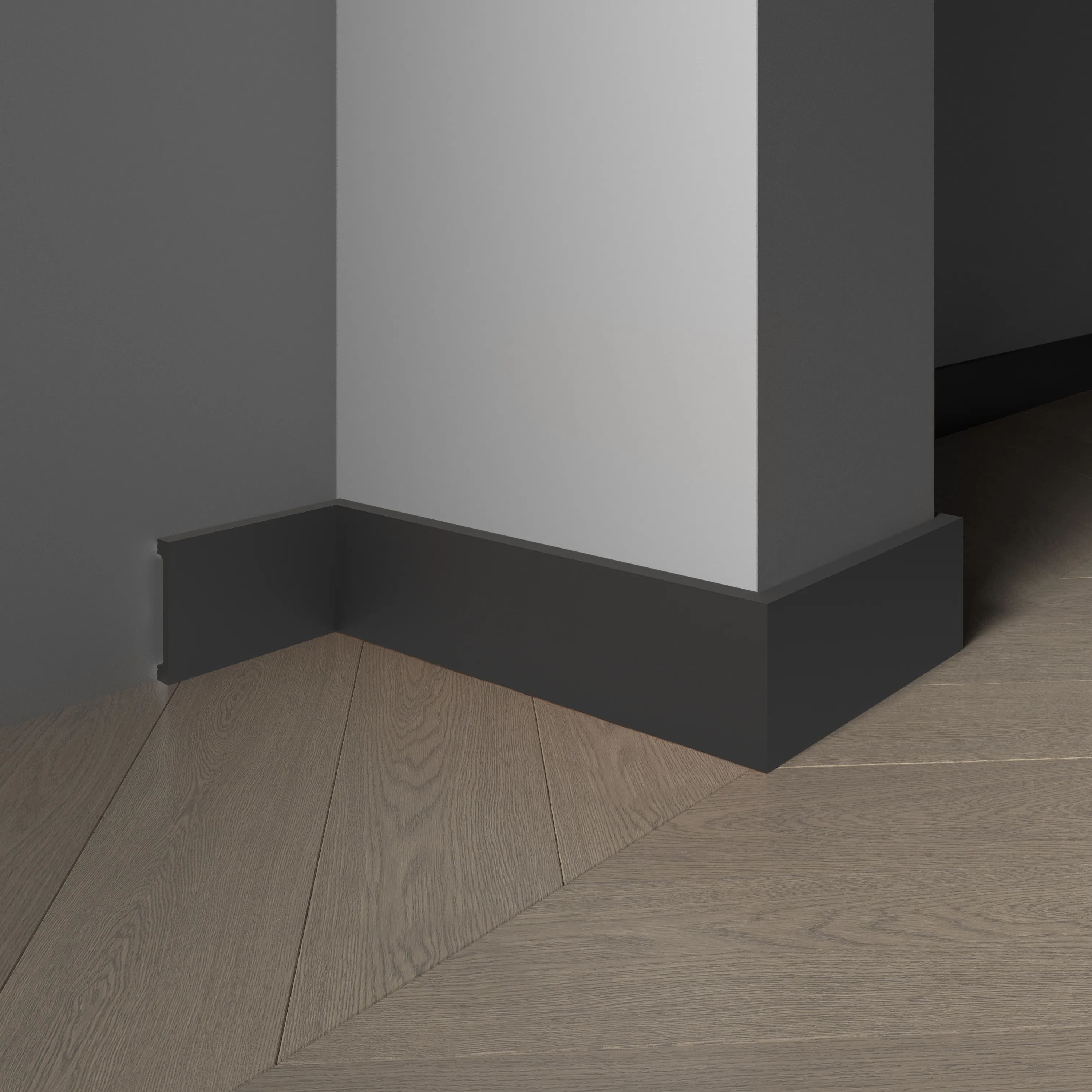 Плинтус Decor-Dizayn 708-100 2400×80×13 фото в интерьере