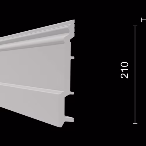 Плинтус под покраску Decor-Dizayn DD725 2000×210×21