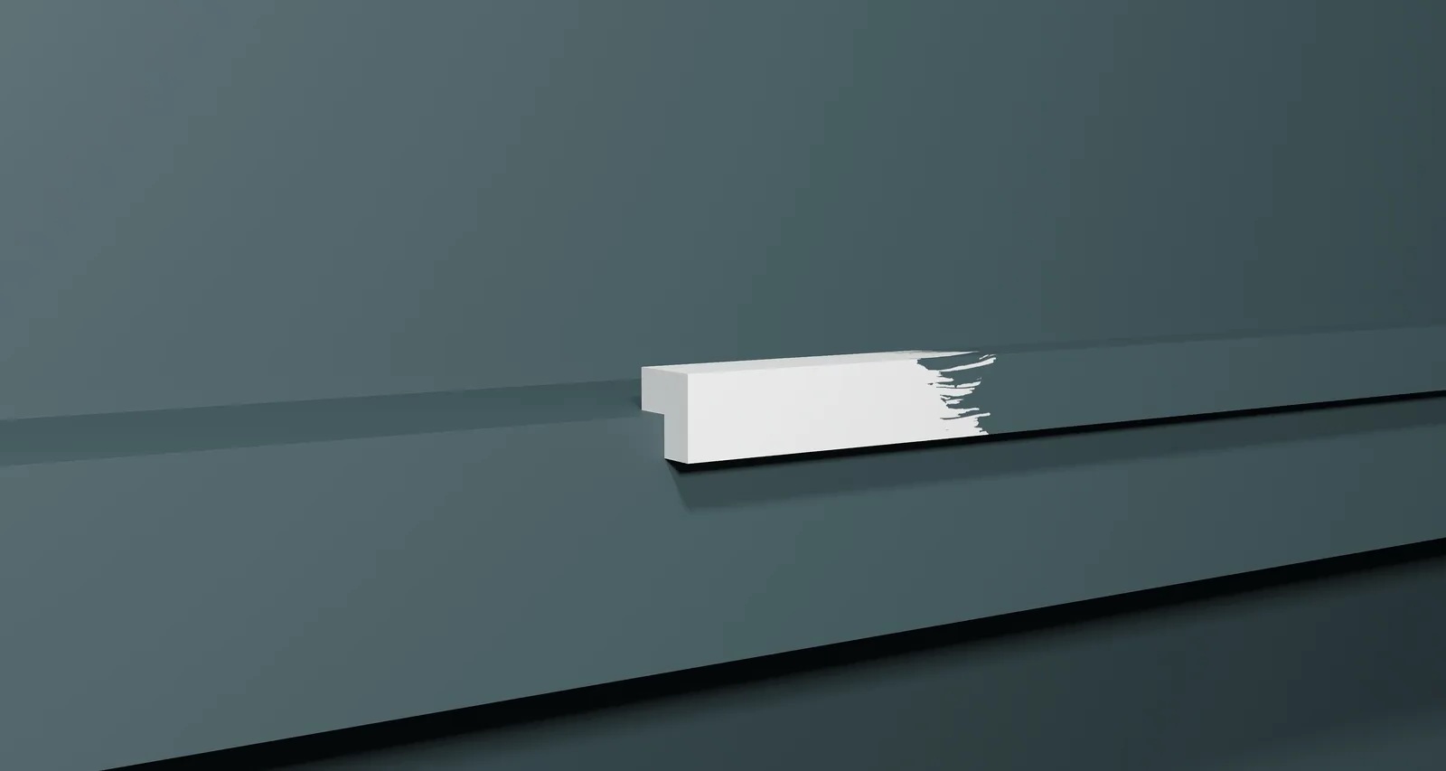 Молдинг угловой под покраску Decor-Dizayn Грани DD802 2000×20×20 фото в интерьере