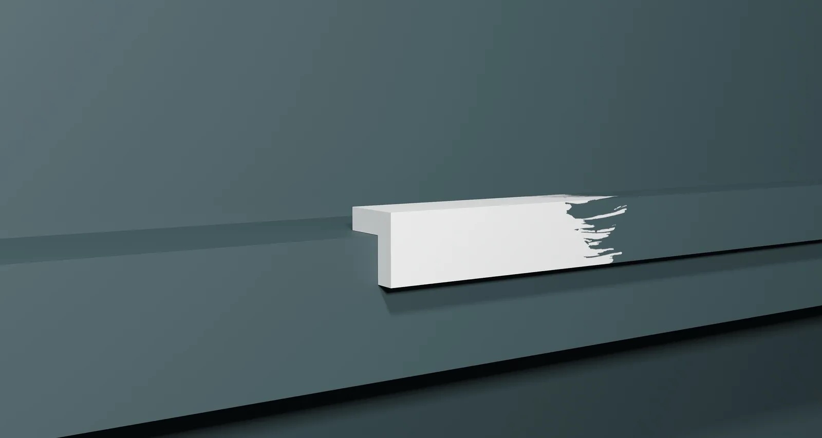 Молдинг угловой под покраску Decor-Dizayn Грани DD803 2000×30×30 фото в интерьере