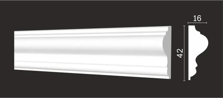 Молдинг под покраску гибкий Decor-Dizayn DD301F 2000×42×16