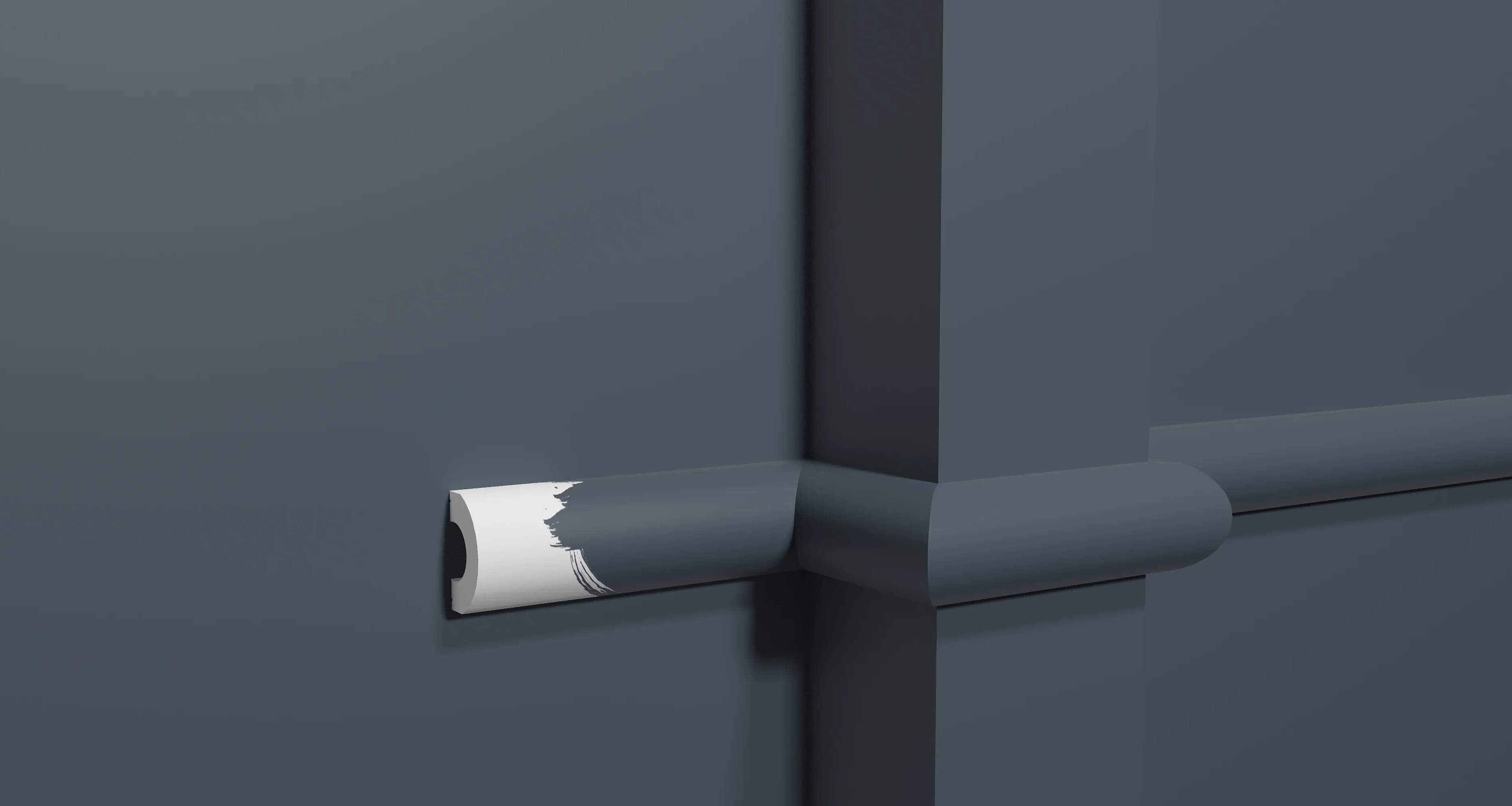 Молдинг под покраску Decor-Dizayn Грани DD640 3000×24×13 фото в интерьере