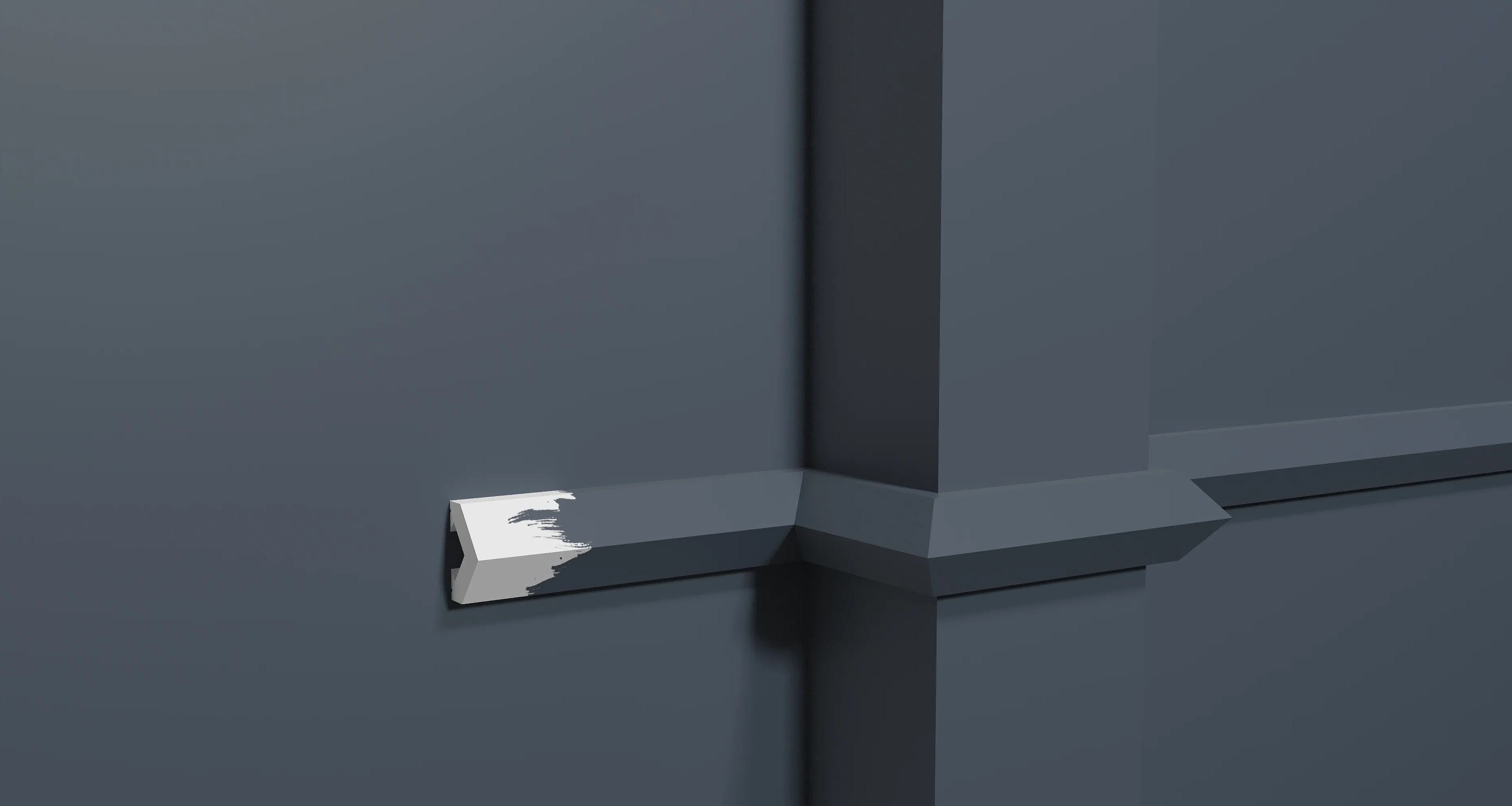 Молдинг под покраску Decor-Dizayn Грани DD642 3000×20×13 фото в интерьере