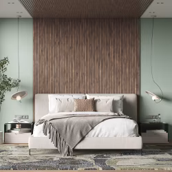 МДФ стеновая панель акустическая Cosca Decor Сканди Дуб Старинный Натуральный серый войлок 2750×600×19