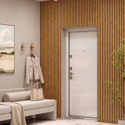 МДФ стеновая панель акустическая Cosca Decor Сканди Дуб Медный черный войлок 2750×600×19