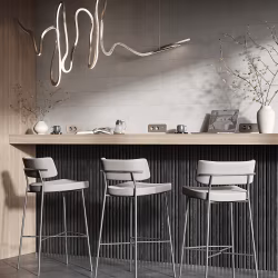 МДФ стеновая панель акустическая Cosca Decor Сканди Дуб Графит черный войлок 2750×600×19