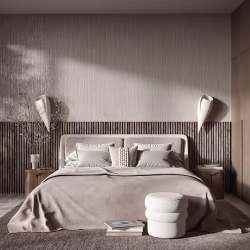 МДФ стеновая панель акустическая Cosca Decor Сканди Дуб Дымчатый черный войлок 1200×600×19