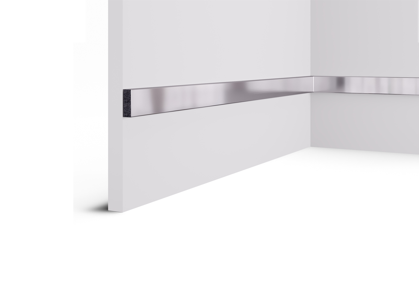 Рейка декоративная Cosca Decor Хром RX010-050 2000×30×10