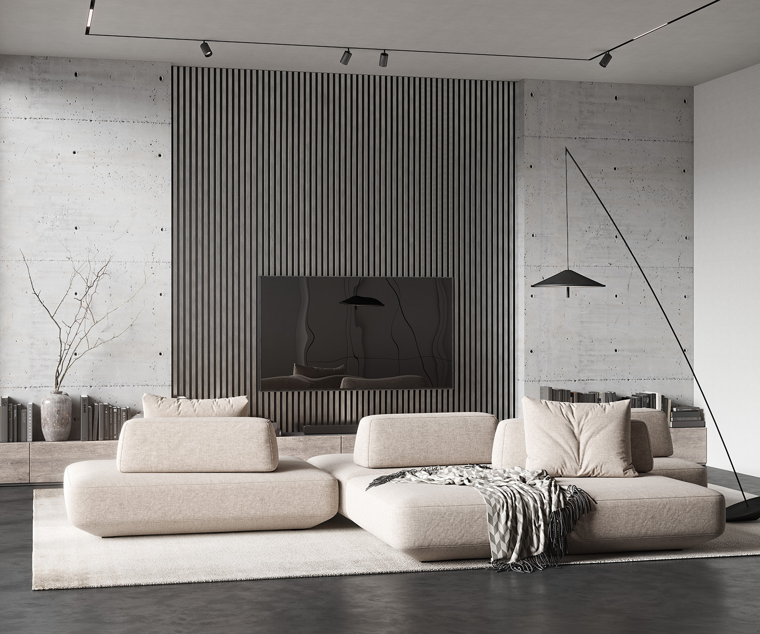 Рейка декоративная Cosca Decor Хром матовый RX010-052 2000×30×10 фото в интерьере