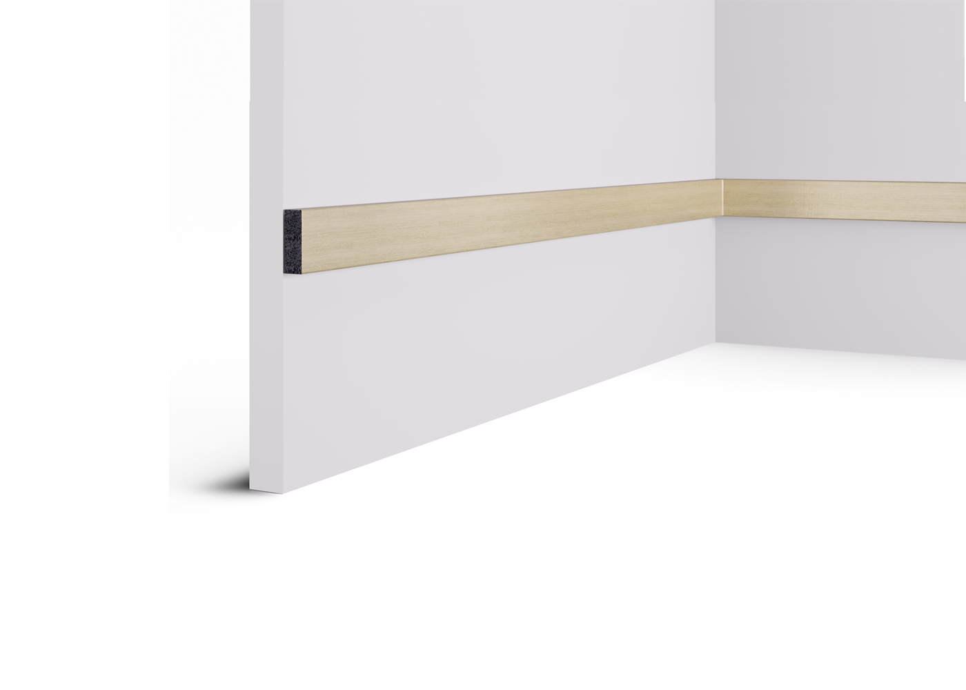 Рейка декоративная Cosca Decor Золото матовое RX010-053 2000×30×10