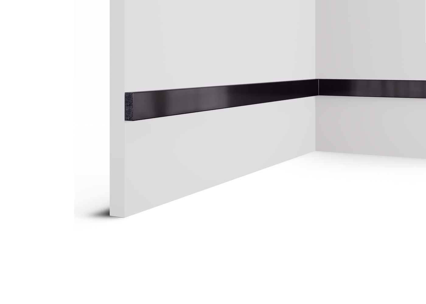 Рейка декоративная Cosca Decor Зеркало черное RX010-057 2000×30×10