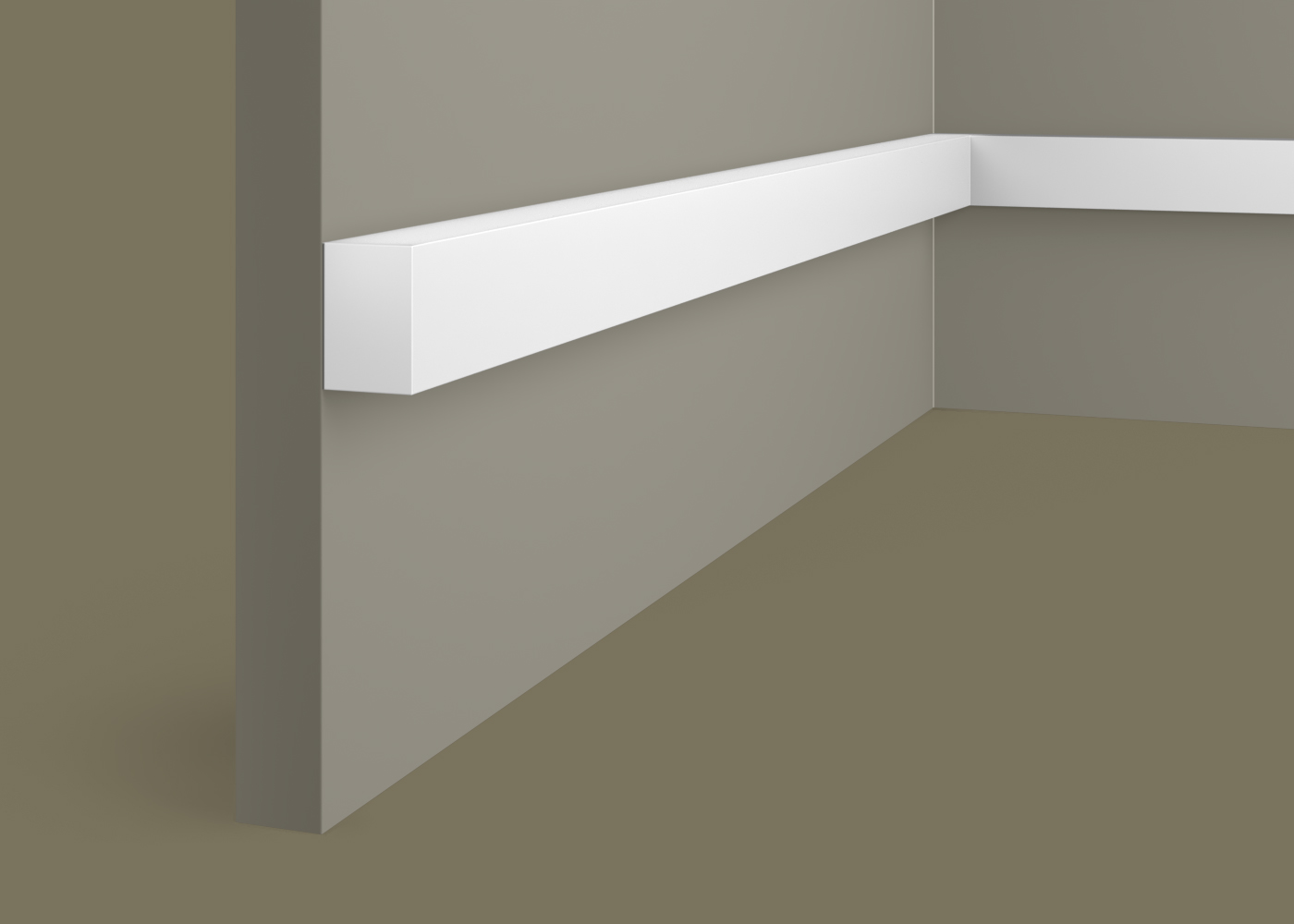 Рейка декоративная под покраску Cosca Decor RX002 2000×30×20