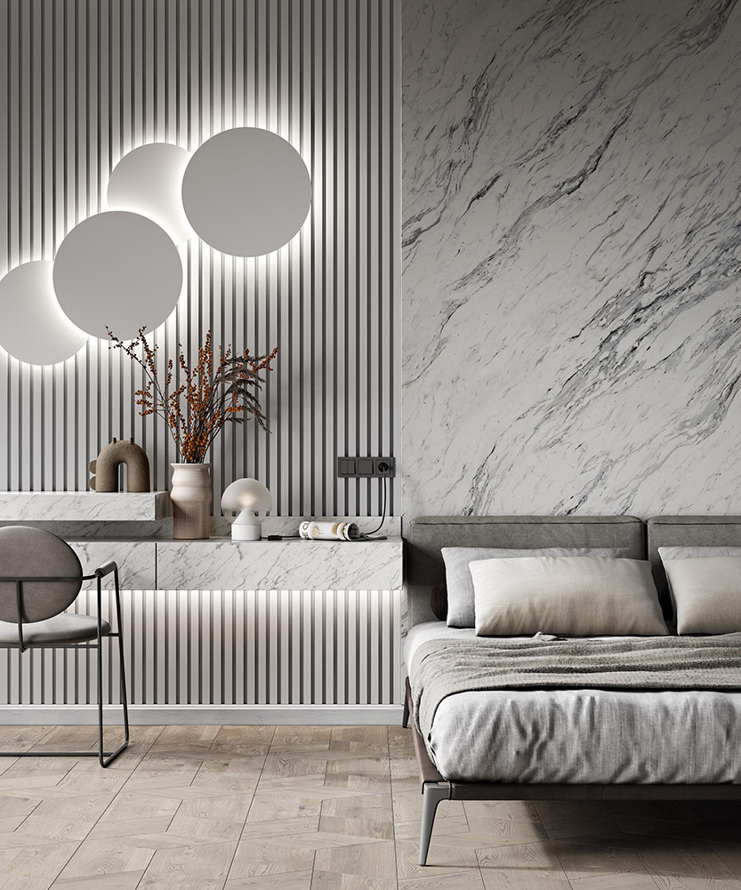 Рейка декоративная под покраску Cosca Decor RX002 2000×30×20 фото в интерьере