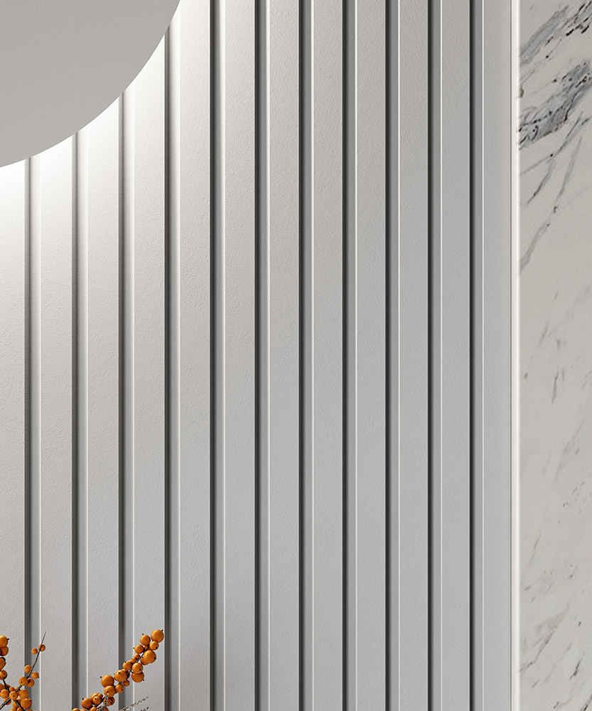 Рейка декоративная под покраску Cosca Decor RX002 2000×30×20 фото в интерьере