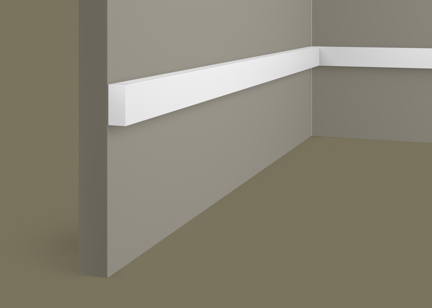 Рейка декоративная под покраску Cosca Decor RX005 2000×20×10