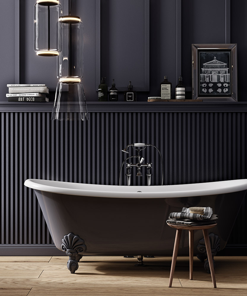 Рейка декоративная под покраску Cosca Decor RX005 2000×20×10 фото в интерьере