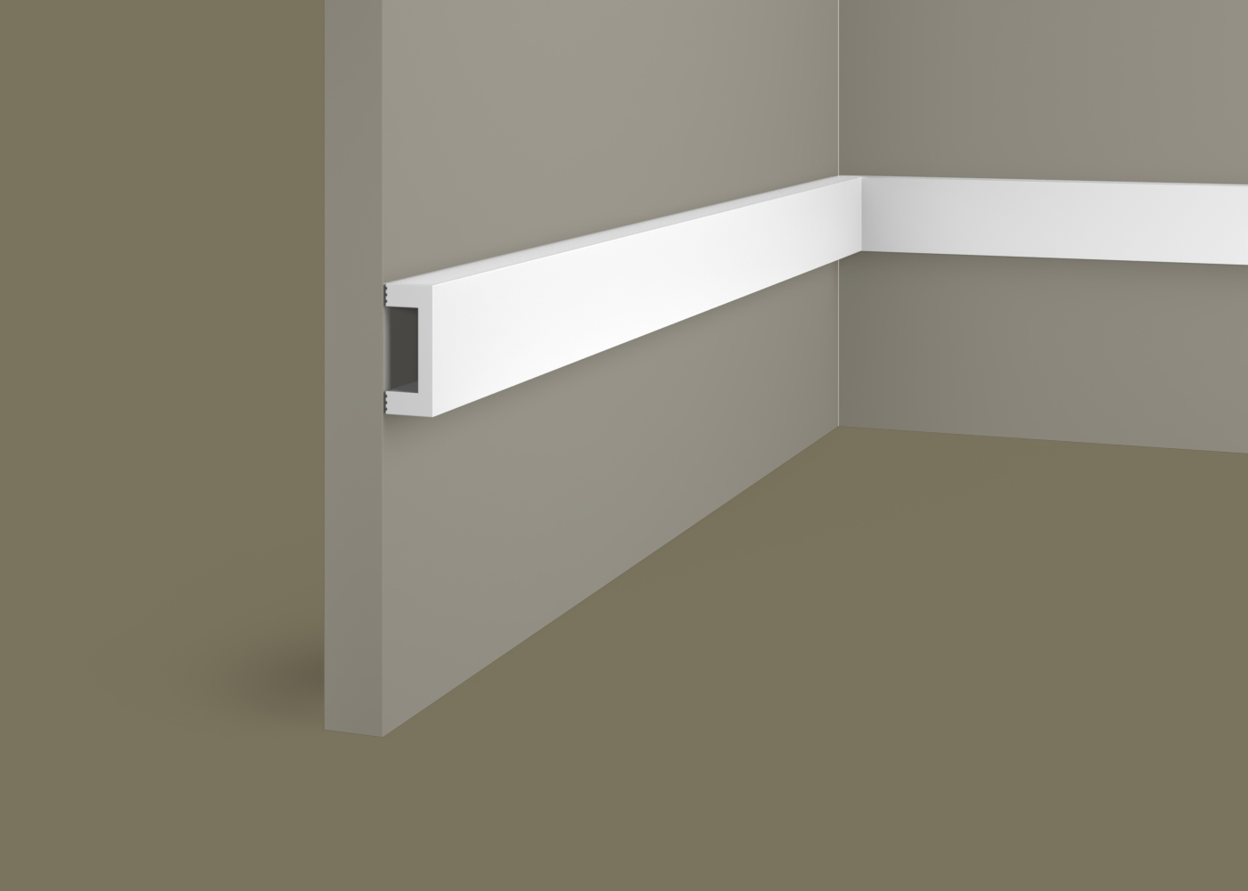 Рейка декоративная под покраску Cosca Decor RX011 2000×40×16