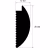 Финишный молдинг под покраску Cosca Decor MF006 2800×35×12