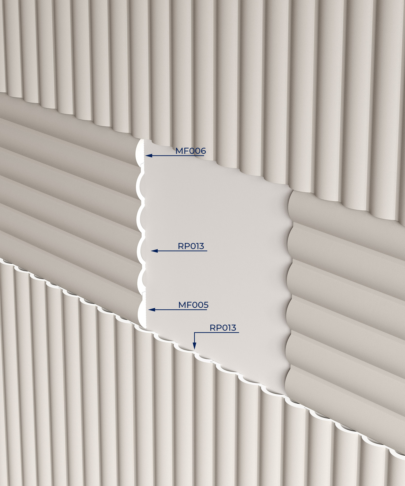 Финишный молдинг под покраску Cosca Decor MF006 2800×35×12 фото в интерьере