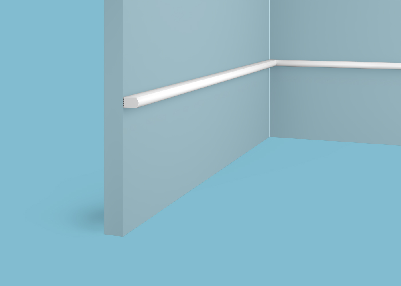 Финишный молдинг под покраску Cosca Decor MX053 2800×10×16