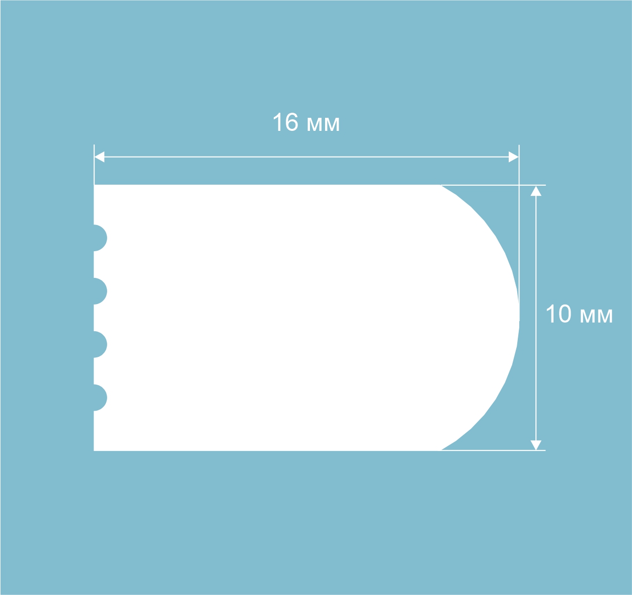 Финишный молдинг под покраску Cosca Decor MX053 2800×10×16