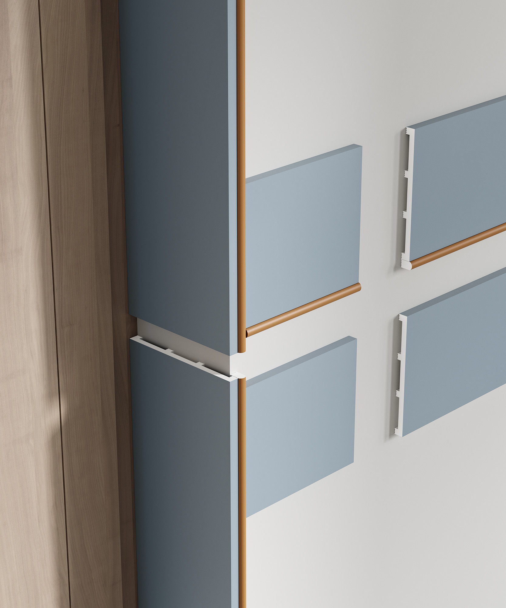 Финишный молдинг под покраску Cosca Decor MX053 2800×10×16 фото в интерьере