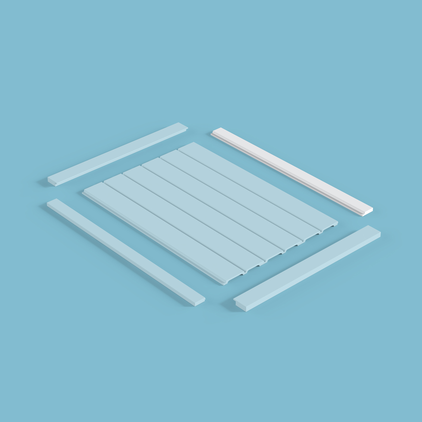 Финишный молдинг под покраску Cosca Decor MF001 2800×46×12