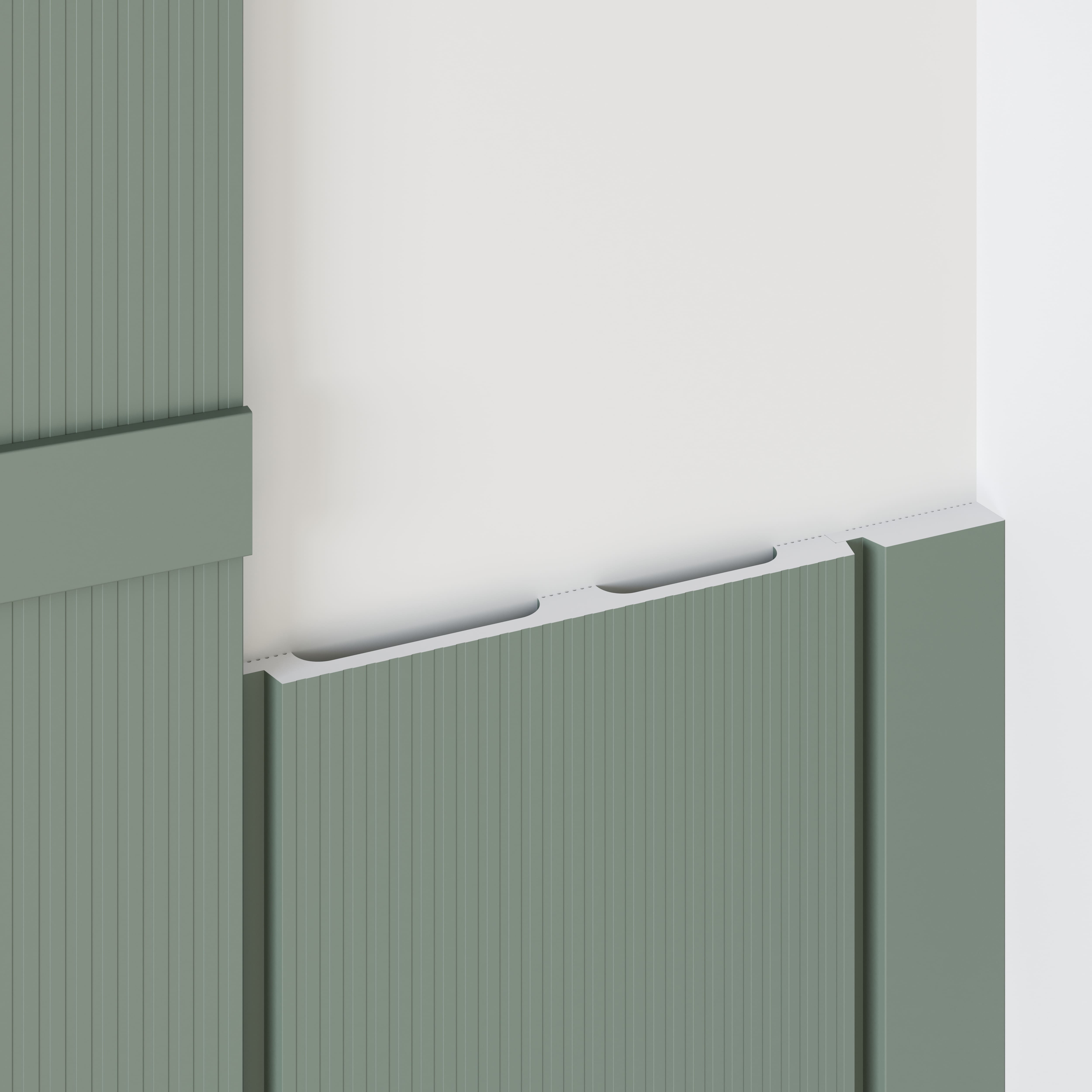 Финишный молдинг под покраску Cosca Decor MF001 2800×46×12 фото в интерьере