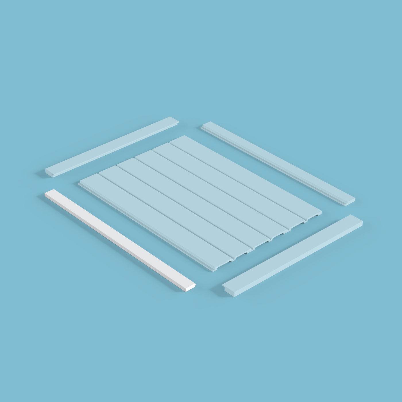 Финишный молдинг под покраску Cosca Decor MF002 2800×38×12