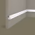 Финишный молдинг под покраску Cosca Decor ZL007 левый 2800×30×23