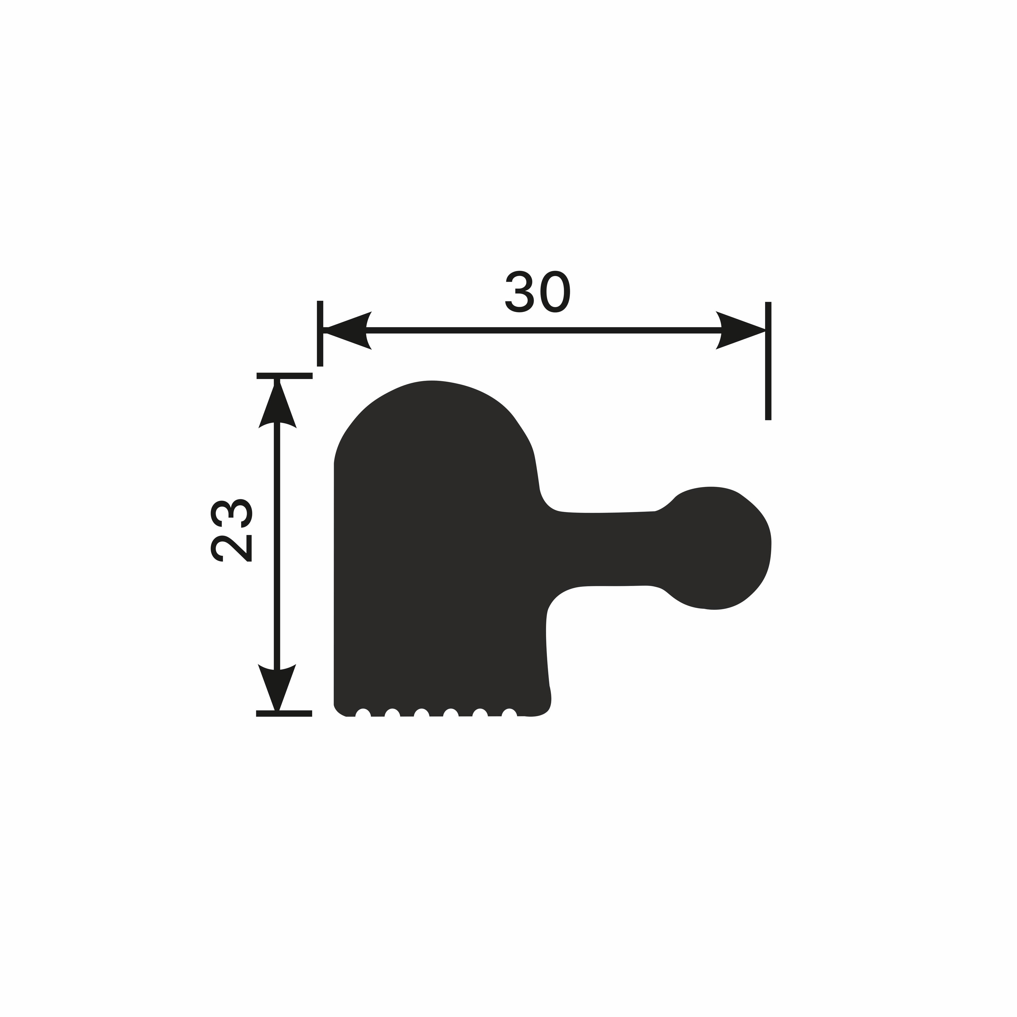 Финишный молдинг под покраску Cosca Decor ZL007 левый 2800×30×23