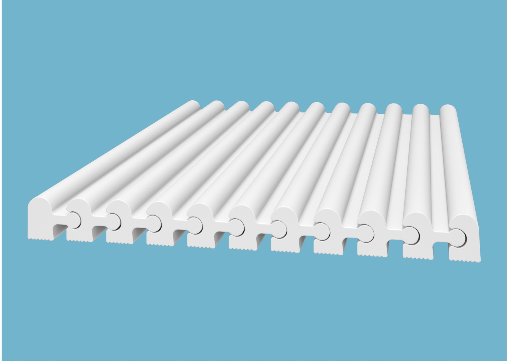 Финишный молдинг под покраску Cosca Decor ZL007 левый 2800×30×23