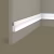 Финишный молдинг под покраску Cosca Decor ZL008 левый 2800×50×18
